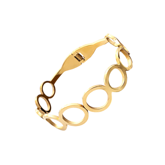 ‘Connection’ gold cuff bracelets | Tarnish free & waterproof | pretty bosses