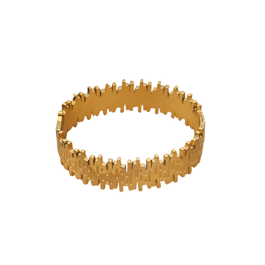 ‘Growth’ gold cuff bracelet | tarnish free & waterproof | pretty bosses