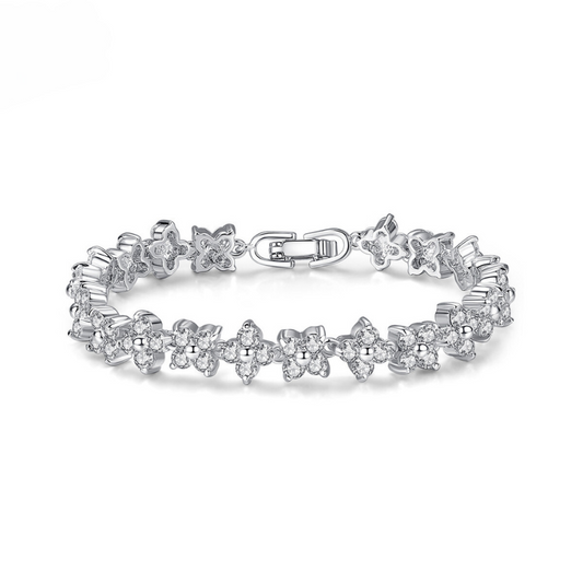 ‘Light’ crystal silver bracelet | pretty bosses